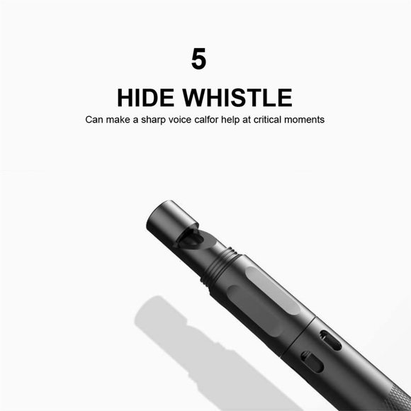 Multifunctional Self Defense Tactical Pen Defense Flashlight Aluminum Screwdrive - Picture 10 of 16